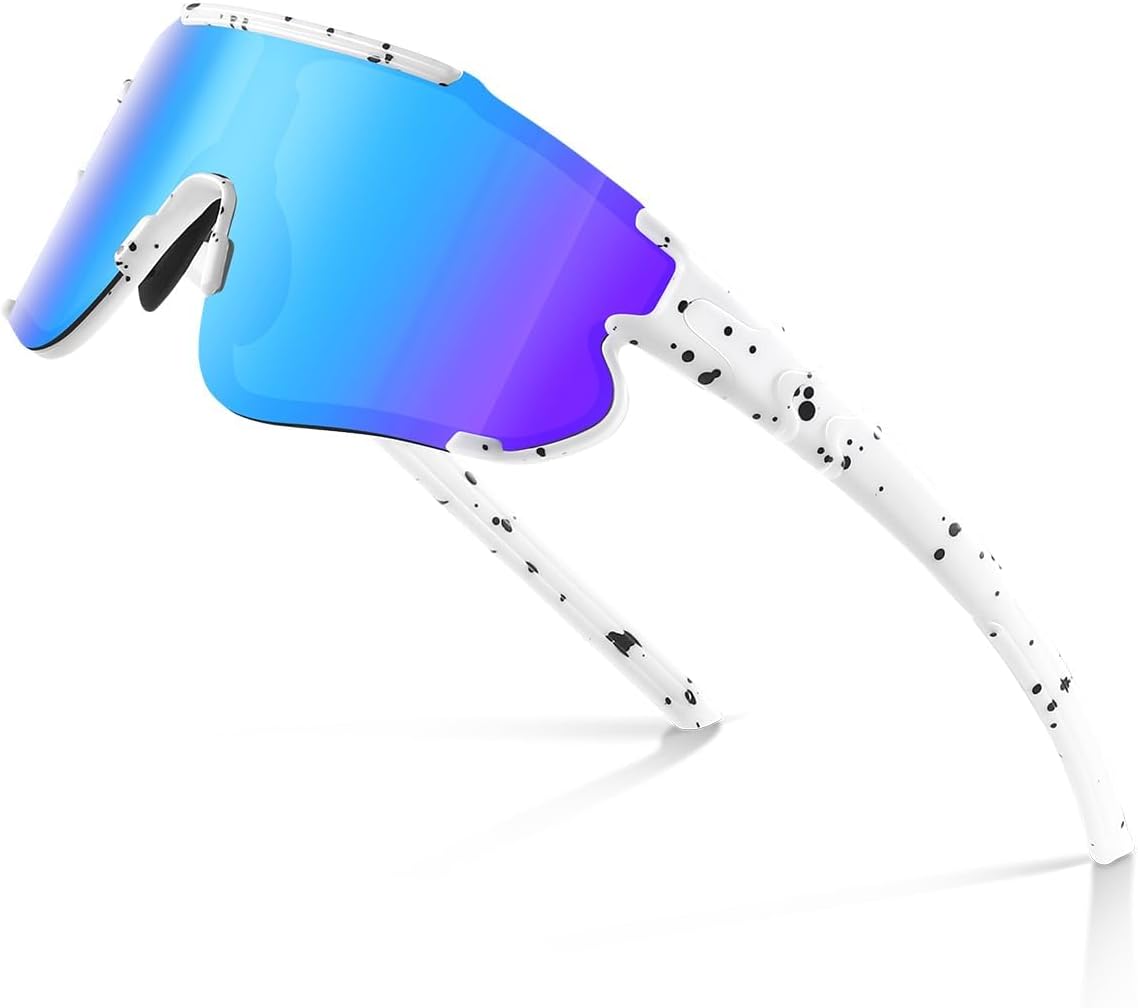 Men's and women's polarized UV sunglasses, lightweight half-frame, for running cycling fishing.