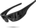 Lightweight wraparound polarized sunglasses, UV400, impact-resistant, for cycling fishing running.