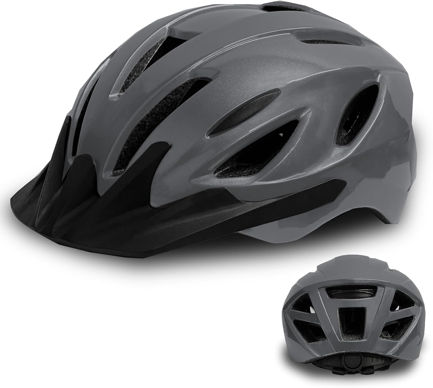 Adult bike helmet adjustable, fits 58-62cm, CPSC certified.