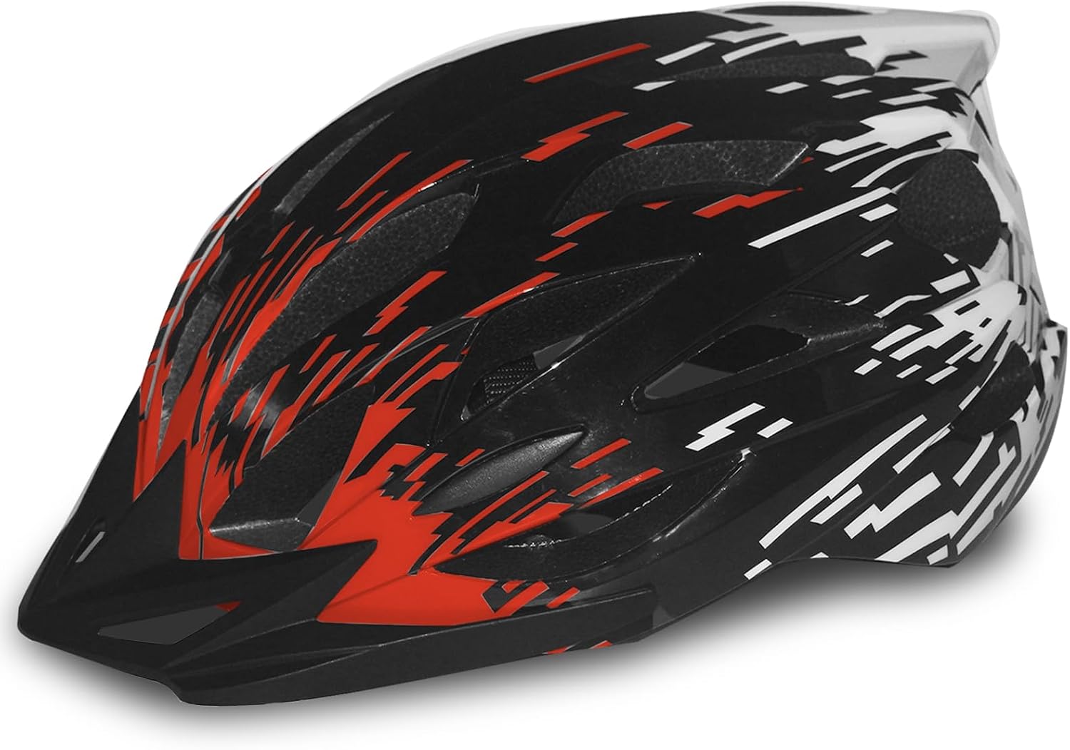 Road bike helmet for men and women, adjustable lightweight, vented, removable visor, reflective, CPSC certified.