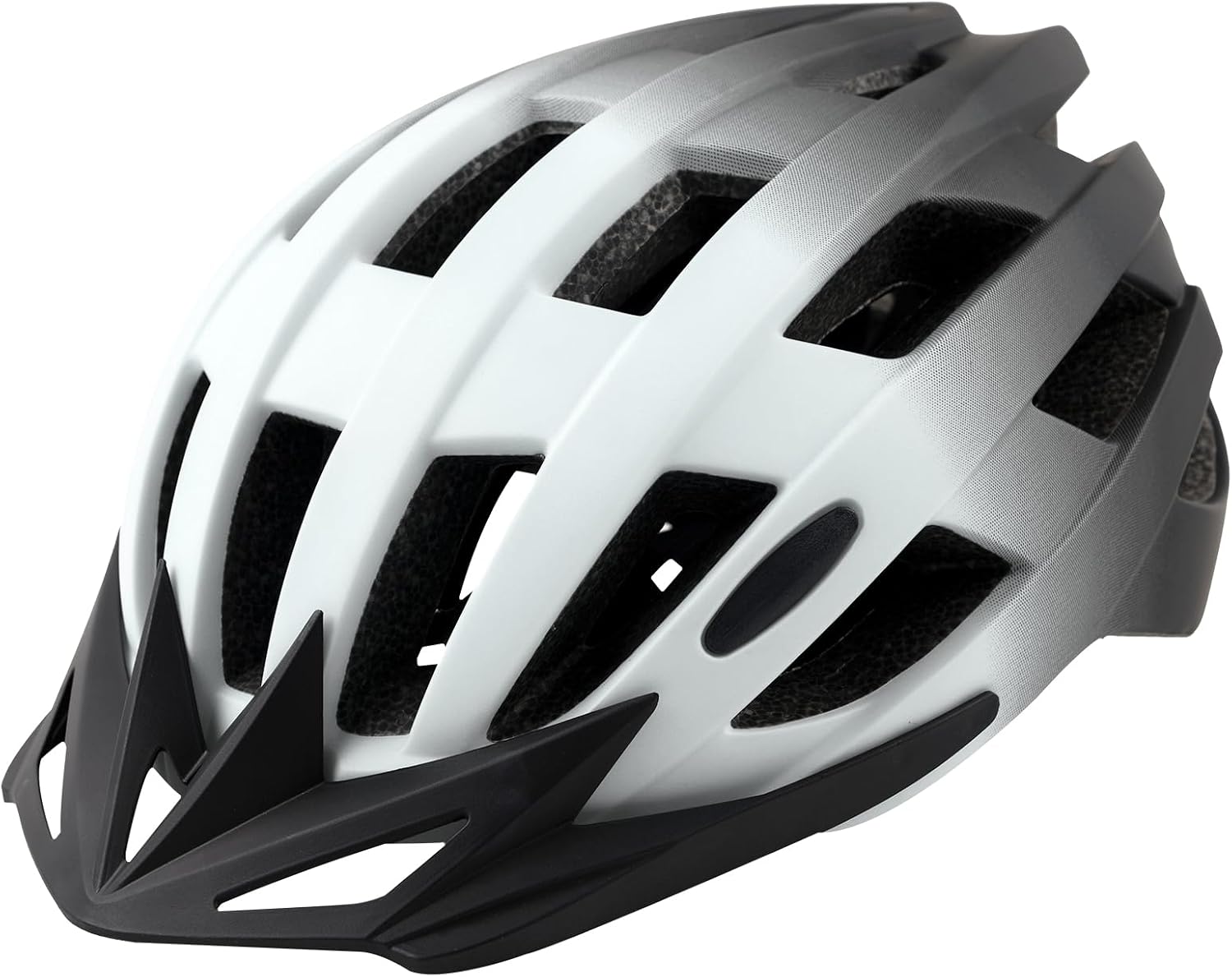 Adult bike helmet adjustable, lightweight road mountain cycling with detachable visor.