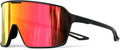 Performance cycling sunglasses, adjustable frame, polarized anti-glare, for baseball running hiking.