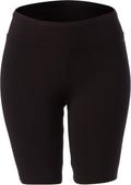 High-waisted bike shorts with pockets for women, 2-pack, tummy control compression fit, for running, gym, yoga.