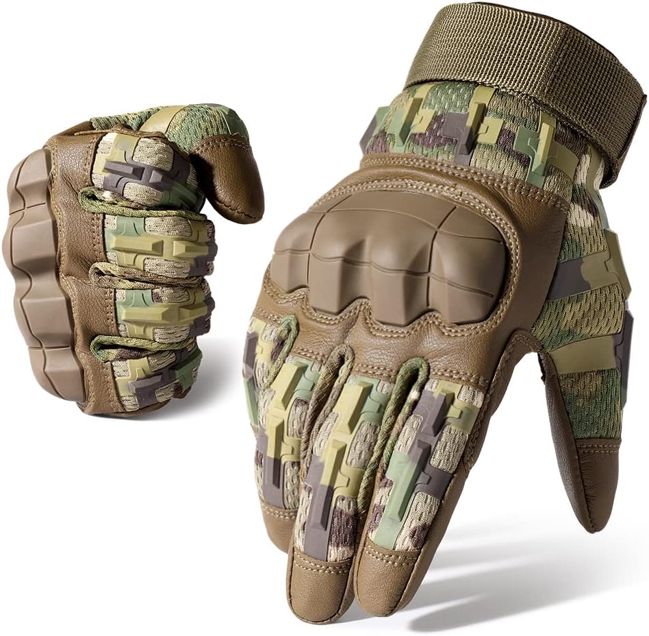 Rubber guard tactical gloves, touchscreen, airsoft motorcycle hunting outdoor.