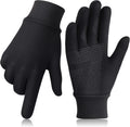 Running gloves, touchscreen anti-slip, lightweight fleece, warm windproof winter glove liner.