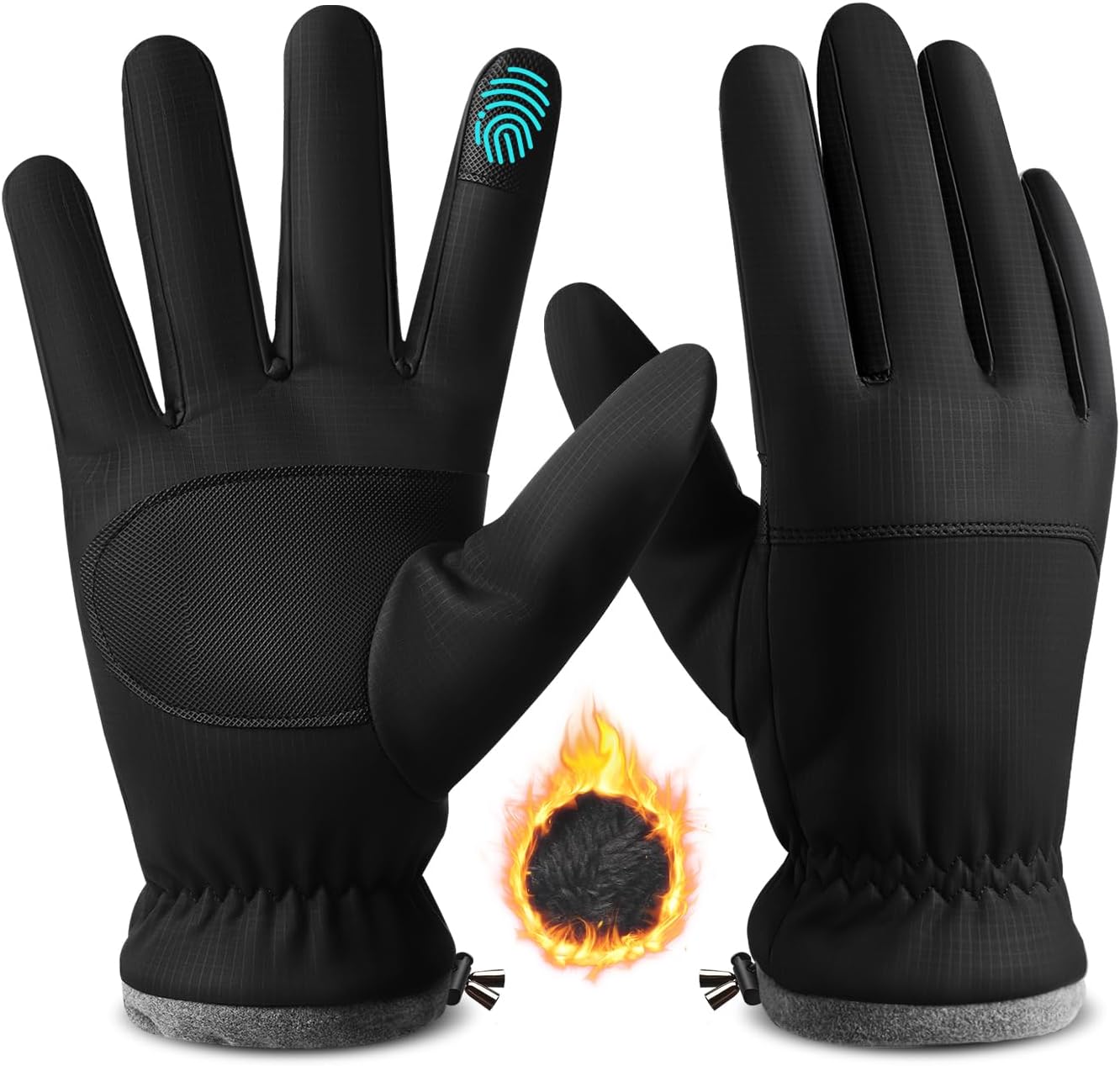Winter running gloves for women, touchscreen for bike hiking.