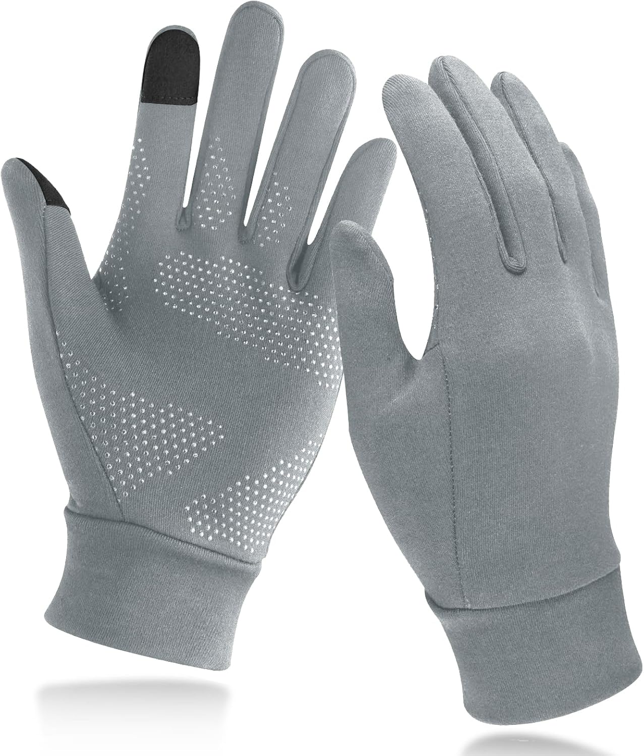 Lightweight running gloves, touchscreen anti-slip, warm liners for cycling biking driving.