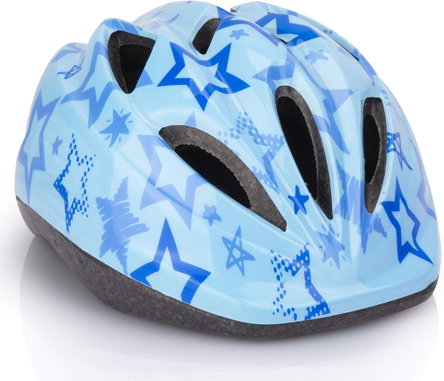 Kids bike helmet, adjustable from toddler to youth, durable fun designs.