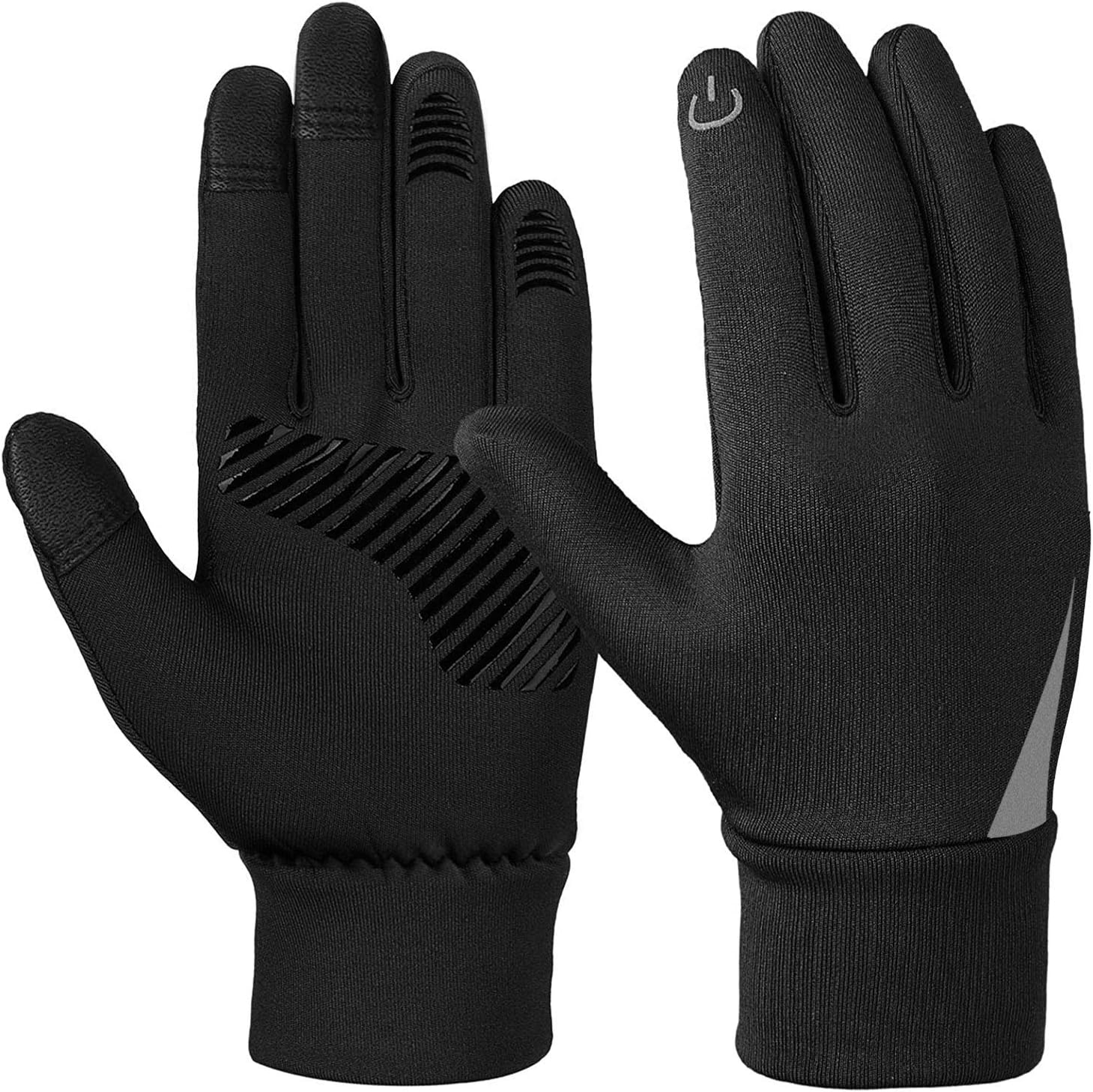 Kids winter gloves, water resistant touchscreen, warm soft lining for ages 3-15.